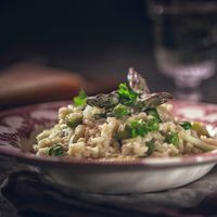 Risotto aux asperges vertes et petits pois