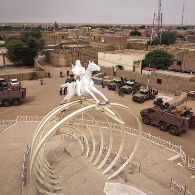 14/12/21, Tombouctou, les forces françaises avant la remise de la base militaire de Barkhane au Mali