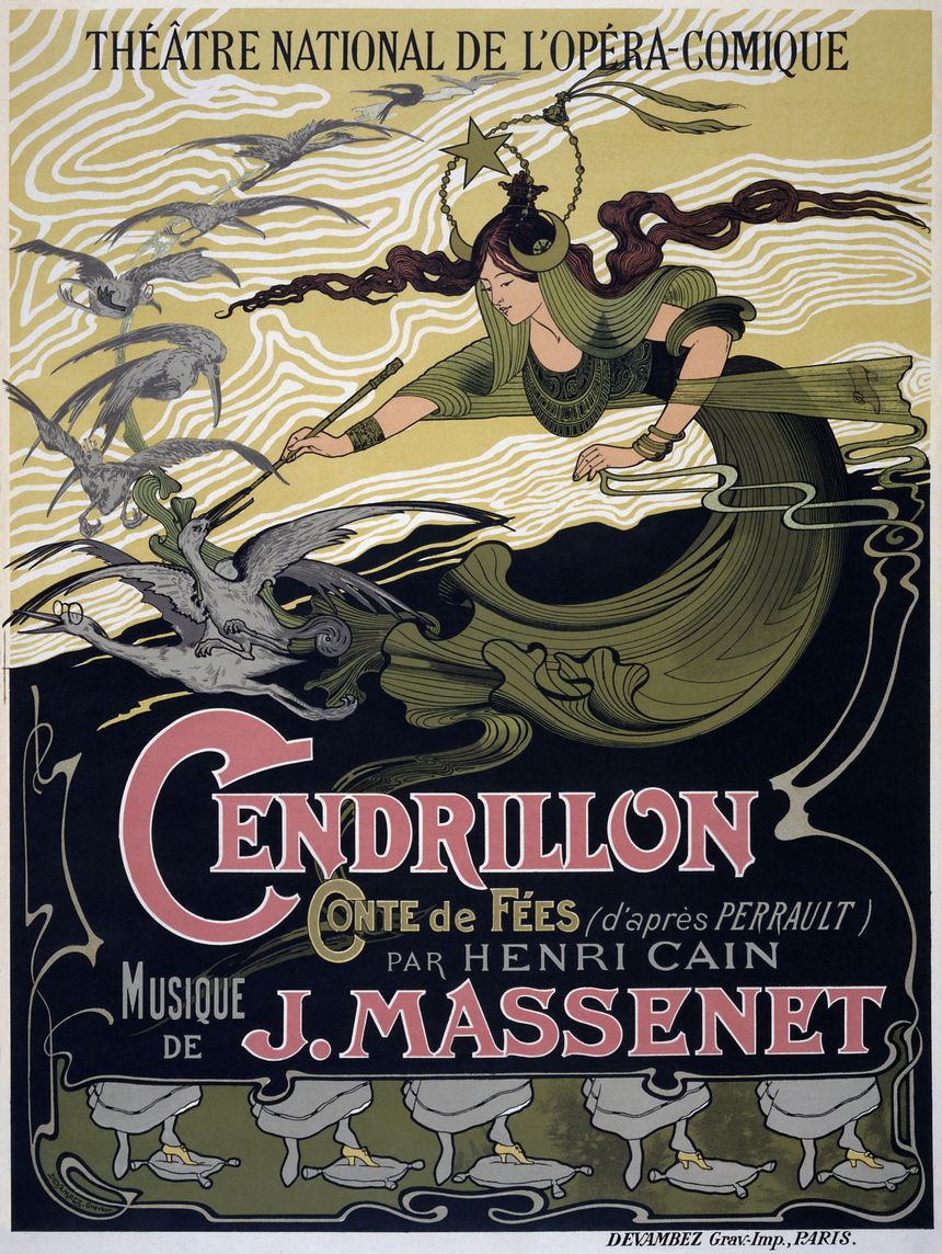 Affiche de "Cendrillon" par Jules Massenet