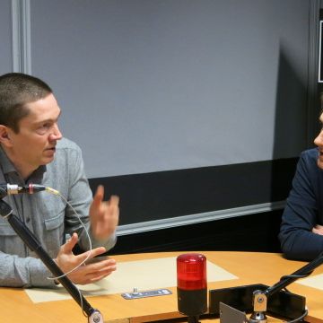France Musique, studio 361 ... Laurent Feneyrou & Philippe Venturini (g. à d.)