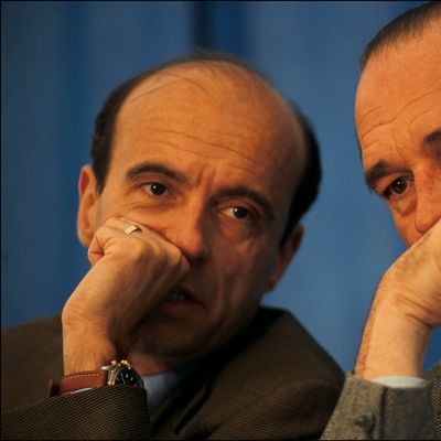 Alain Juppé et Jacques Chirac, quatre ans avant sa réélection en 1995, et d'une crise sans précédent