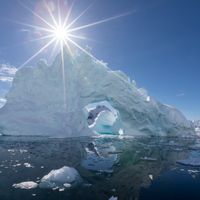 Un iceberg en Antarctique, dans la "Paradise bay".