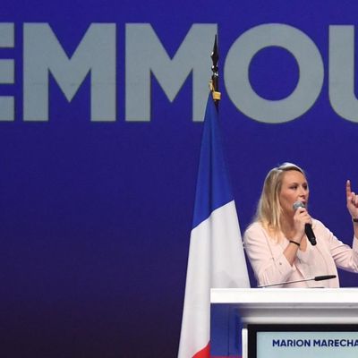 Marion Maréchal-Le Pen lors du meeting d'Eric Zemmour à Toulon le 6 mars 2022.