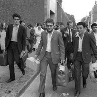 Alain Krivine, alors sécrétaire général des Jeunesses communistes révolutionnaires (JCR), en 1968.