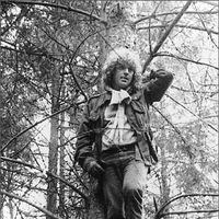 Daniel Cohn-Bendit, le 29/10/1980 lors d'une manifestation contre la construction d'une piste de décollage à l'aéroport de Francfort-sur-le-Main.