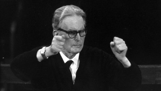 Otto Klemperer, chef d’orchestre (Breslau, 14 mai 1885 - Zurich, 6 juillet 1973). En répétition ©Getty - Photo by Erich Auerbach/Getty Images