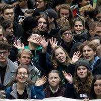Greta Thunberg assiste à la marche "Fridays For Future" de Berlin