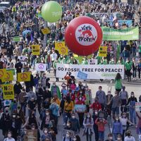 Hambourg, le 25 mars 2022 : manifestation pour la justice climatique et la paix.