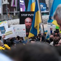 Manifestation contre la guerre en Ukraine