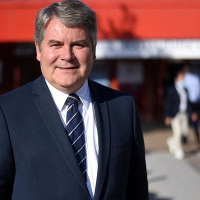 Le maire Les Républicains de La Baule, Franck Louvrier, aux universités d'été du parti, le 28 août 2021.