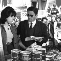 Pier Paolo Pasolini avec Anna Magnani sur le tournage du film "Mamma Roma" (1962)