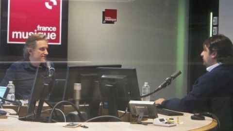 France Musique, studio 361 ... Philippe Venturini & Bruno Mantovani (g. à d.)