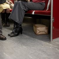 Paquet suspicieux sous le siège d'un train