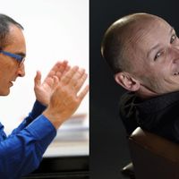 Roland Hayrabedian dirige l'ensemble Musicatreize et Morgan Jourdain dirige La Maîtrise de Radio France