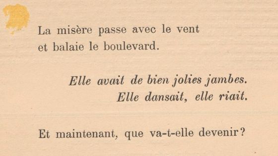 Page de la revue "SIC, sons, idées, couleurs, formes" janvier 1917. Extrait poésie de Reverdy. - Gallica / BNF / Domaine public