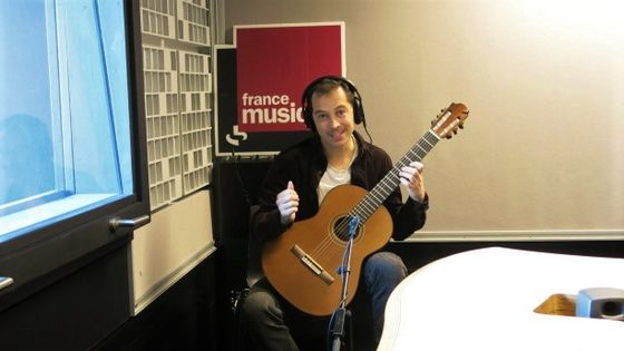 France Musique, studio 762 ... Thibault Cauvin, né avec une guitare ! ©Radio France - Annick Haumier / RF