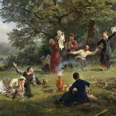 Alexey Korzukhin, "The Sunday" (1884), issu de la collection du Musée d'Art de Kharkov en Ukraine