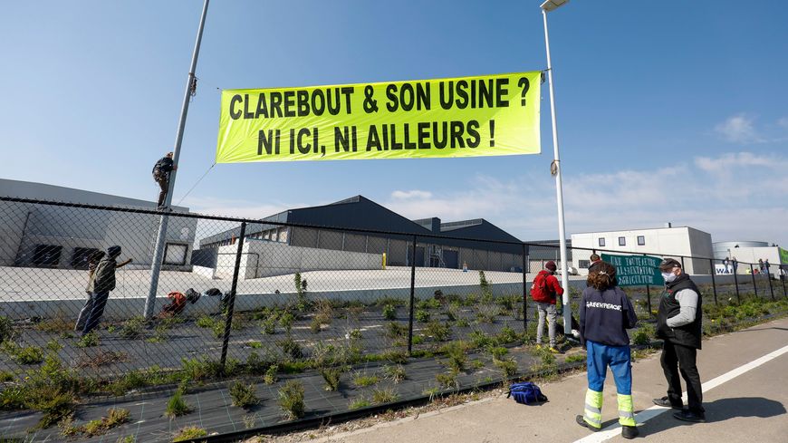 Les protestations à Frameries en avril 2021.