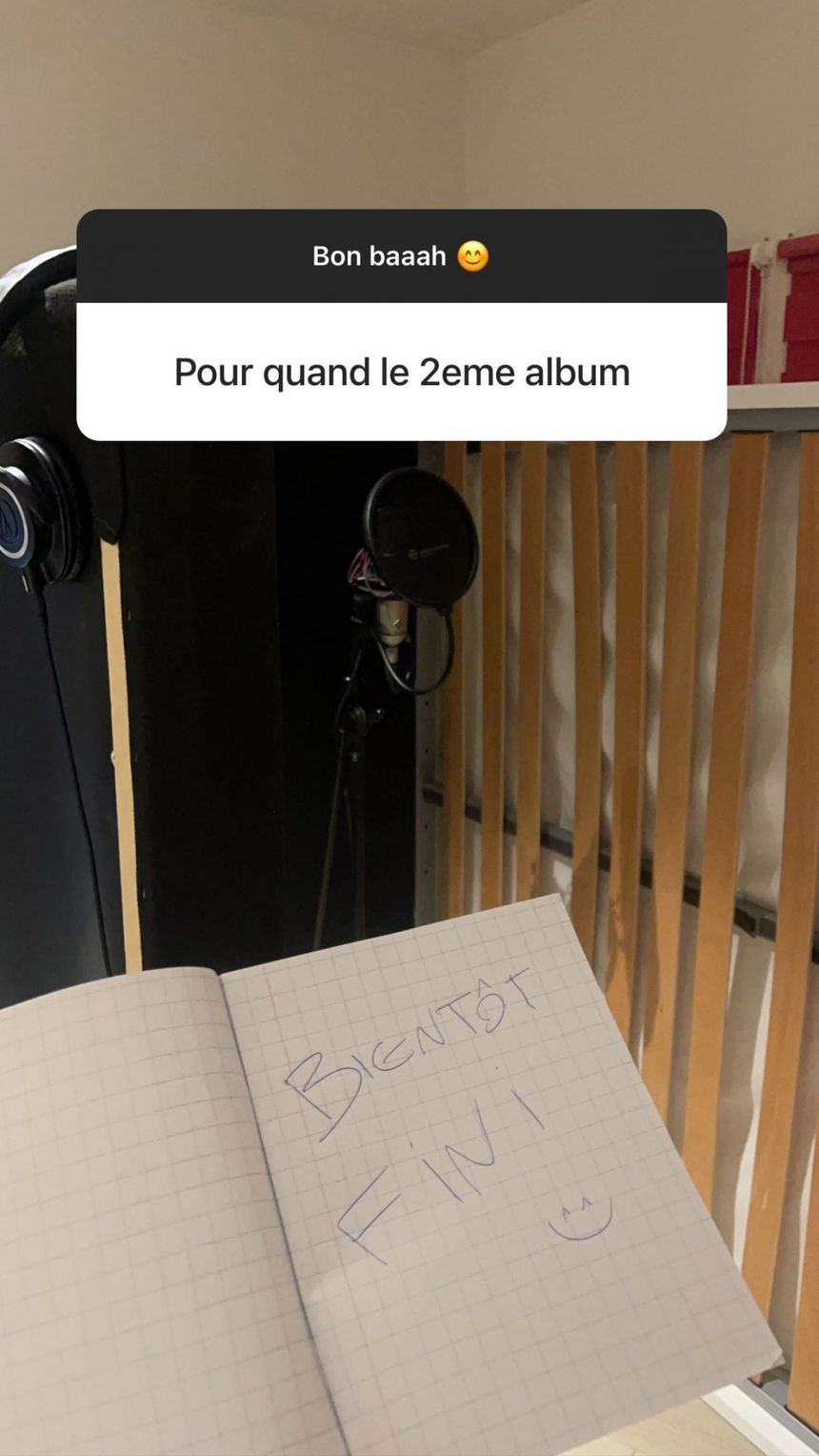 Capture d'écran story Instagram de Wejdene