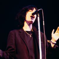 Patti Smith lors d'un concert à New-York, le 21 septembre 1975