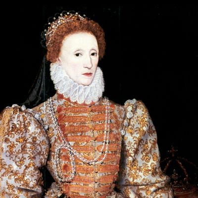 Élisabeth Ire (1533-1603), reine d'Angleterre et d'Irlande, fille d'Henri VIII et d'Ann Boleyn.