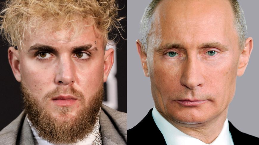 Jake Paul (J. Yim). / Vladimir Poutine (Probst/ullstein bild)