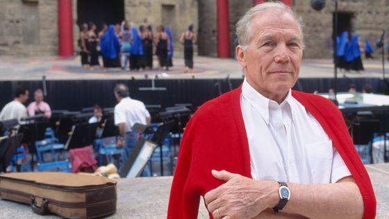 Georges Prêtre dirige Aida aux Chorégies d'Orange en 1998 ©Getty - David Lefranc/Kipa/Sygma