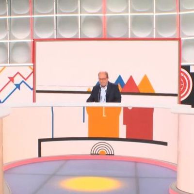 Le plateau des débats de l'éco, sur franceinfo, le 16 avril 2022.
