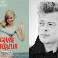 L'affiche du film "Et j'aime à la fureur" d'André Bonzel et Benjamin Biolay à Cannes en 2021.