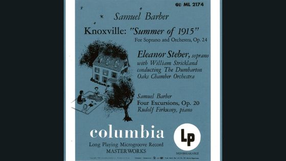 Knoxville de Barber par Eleanor Steber - SONY CLASSICAL
