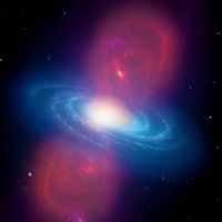 Les bulles de Fermi sont des structures rayonnantes en forme de « 8 » qui sont situées de part et d'autre du centre galactique de la Voie lactée.