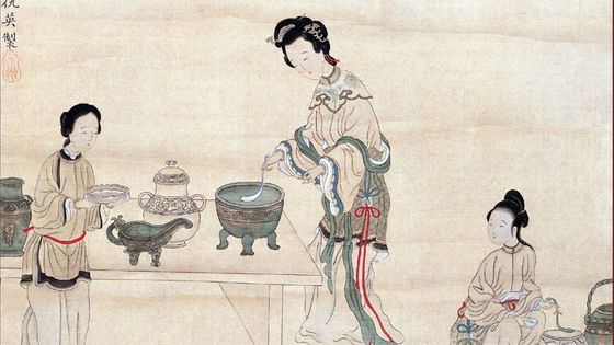 Peinture du XVIIIe représentant une scène tirée du roman "Le Rêve dans le pavillon rouge" ©Getty - Inconnu