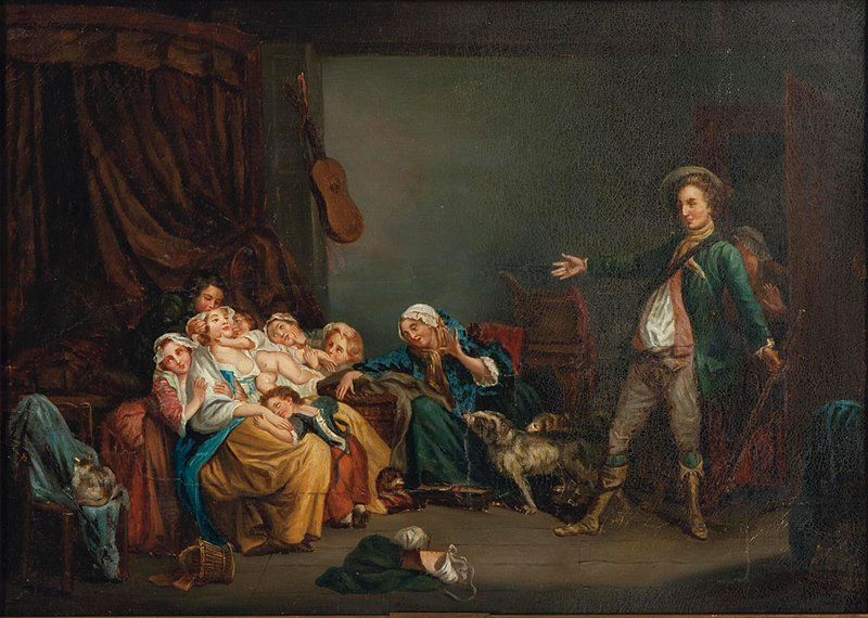 La mère bien-aimée, tableau de Jean-Baptiste Greuze, datant de 1769