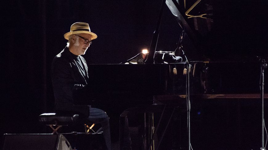 Ludovico Einaudi à l'Aperia du Palais Royal de Caserte (Italie), le 4 août 2021