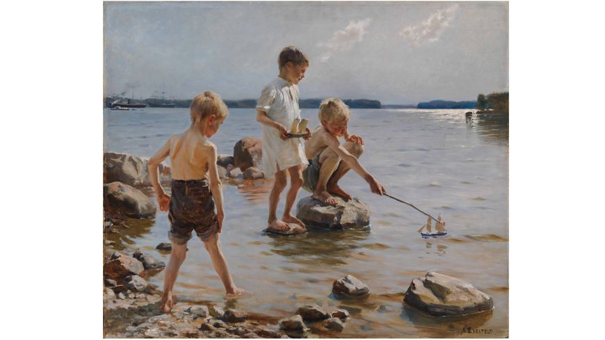 A. Edelfelt, Enfants au bord de l’eau, 1884. Huile sur toile Helsinki, Ateneum Art Museum, Finnish National Gallery Collection Ahlström