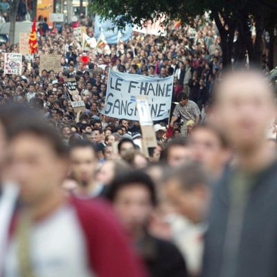 22/04/2002, manifestation à Marseille pour faire barrage au Front National
