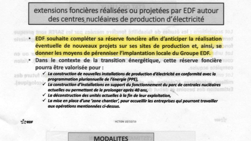 Extrait d’un rapport du Haut comité pour la transparence et l'information sur la sécurité nucléaire, 10/10/19.
