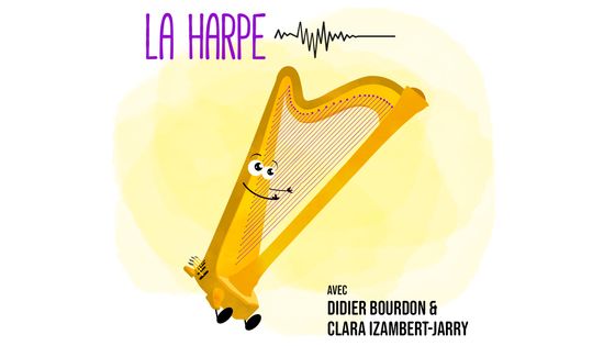 visuel podcast Les Zinstrus : La harpe ©Radio France - Fabienne Guevara