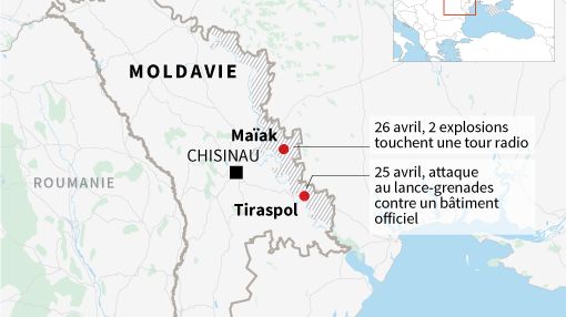 Des explosions dans la région de Transdniestrie en Moldavie, à la frontière avec l'Ukraine