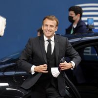 Emmanuel Macron, en octobre 2021 au Conseil de l'Union européenne, à Bruxelles