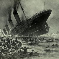 Le naufrage du Titanic, dessin de Willy Stöwer