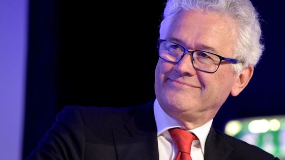 Député européen, Hervé Juvin est souvent considéré comme un intellectuel de premier plan du RN, avec une dizaine de livres à son actif. Ici, en 2019. ©AFP - Eric Piermont