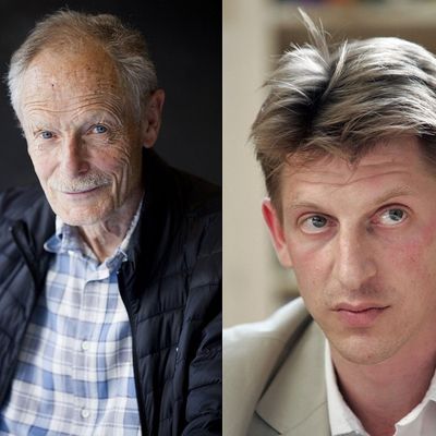 L'écrivain, journaliste Erri De Luca et Jonathan Littell, écrivain et cinéaste