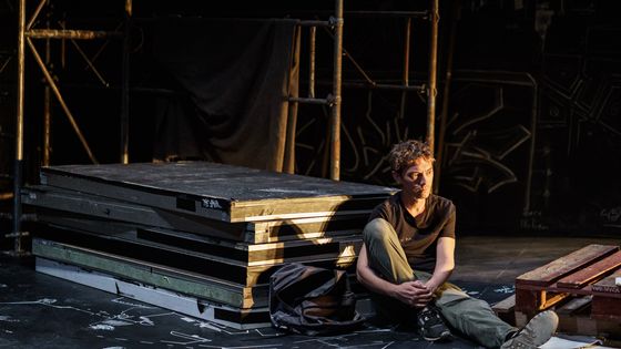Swann Arlaud dans "Executeur 14" de Tatiana Vialle au théâtre 14, avril 2022 - Giovanni Cittadini