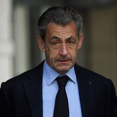 L'ancien président français Nicolas Sarkozy à Paris le 10 avril 2022.