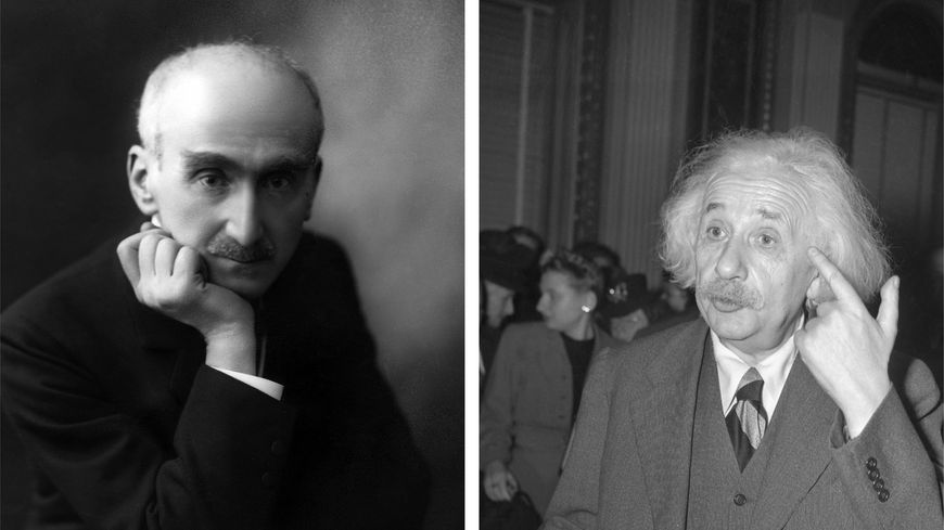 Le philosophe Henri Bergson et le physicien Albert Einstein.