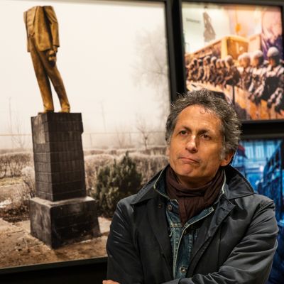 Guillaume Herbaut au festival photographique "L'oeil urbain" à Corbeil-Essonnes, avril 2022