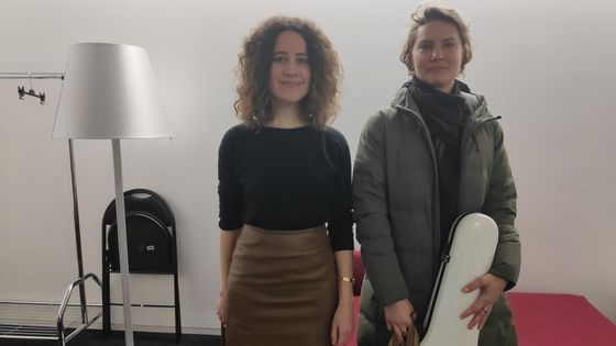 Anna Stavychenko et Kateryna Khudiakova ont fui l’Ukraine dès les premiers jours de l’invasion. ©Radio France - Martin Delacoux