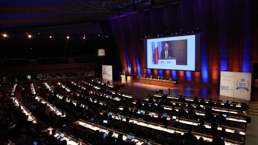 30ème anniversaire du GIEC dans les locaux de l'UNESCO à Paris en 2018
