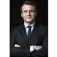 Emmanuel Macron, président-candidat à l'élection présidentielle